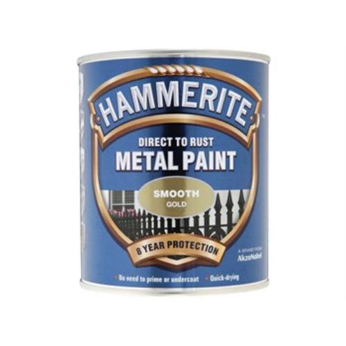 Hammerite Smooth 750ml Gold