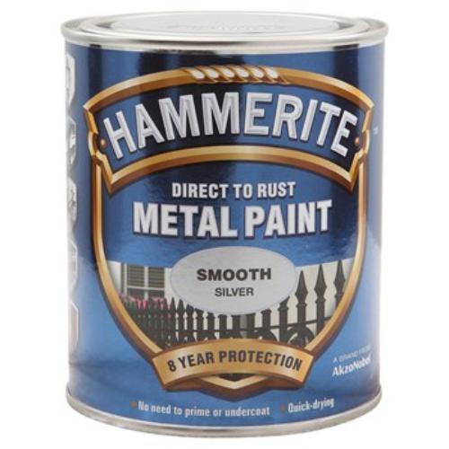Hammerite Smooth 750ml Silver