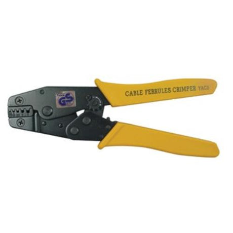 Heavy-duty YAC-5 crimping pliers with ergonomic design and 6 tension adjustments for precise cable crimping (0.5-6mm).