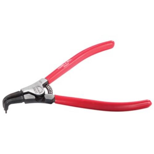 Will Circlip Plier with 90° bent jaws, 225mm long, made of chrome-vanadium steel, for external circlips 40-100mm.