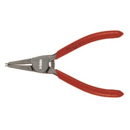 Felo Internal Circlip Plier with 90-degree angled jaws for fitting internal clips in 85-140mm holes, featuring anti-slip grip.
