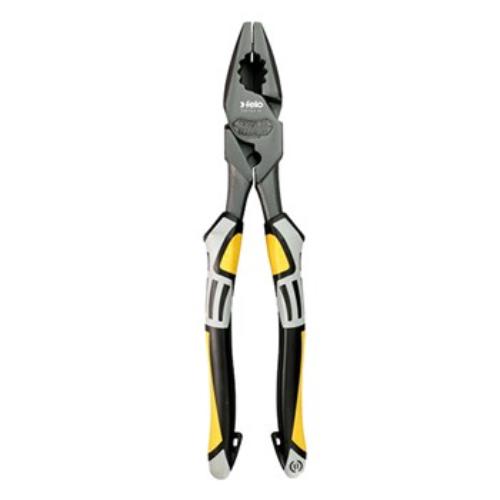 Felo 240mm combination pliers, featuring ergonomic grip and drop-forged steel for cutting, gripping, and bending tasks.