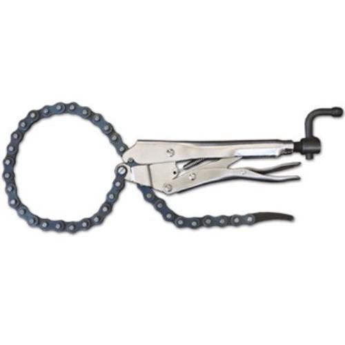 Strong Hand Locking Chain Vice Plier with durable chain and locking mechanism, ideal for securing irregular shapes and workpieces.