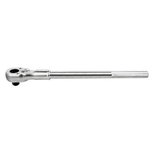 AmPro Heavy Duty 3/4" Ratchet 500mm with chrome vanadium steel, 24-tooth action, and ergonomic knurled handle for durability.