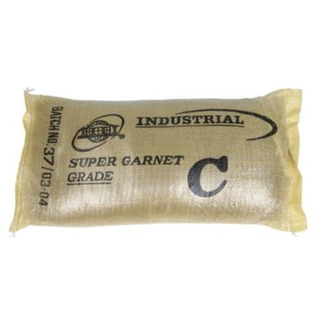 Wayco Sand Bag 25Kg of C Grade Super Garnet for sandblasting, ensuring superior performance and minimal dust production.