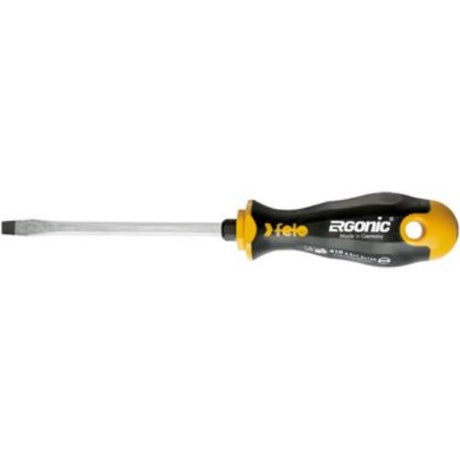 Ergonomic Felo 402 Phillips screwdriver with a hardened tip and anti-roll handle, designed for comfort and precision.