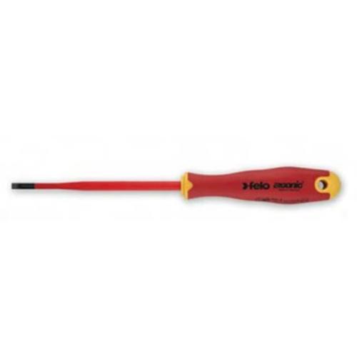 Felo 413 Ergonic E-slim Screwdriver Flat 4.0 x 0.8 x 100mm Insulated Hardened Ti