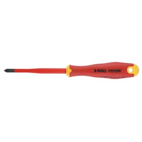 Felo 414 Ergonic E-slim Screwdriver  Phillips #1 x 80mm Insulated Hardened Tip