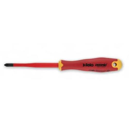 Felo 414 Ergonic E-slim Screwdriver  Phillips #2 x 100mm Insulated Hardened Tip