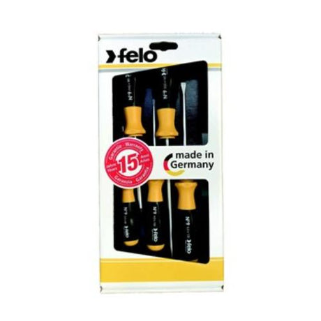 Felo 900 Screwdriver Set 5pc: German-made with ergonomic handles, durable blades, and precision tips for optimal screwdriving.