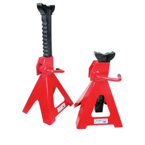 Wayco Axle Stand (1Pr) 12.0 Ton: Heavy-duty vehicle support with adjustable height (460mm-715mm) for safe maintenance.