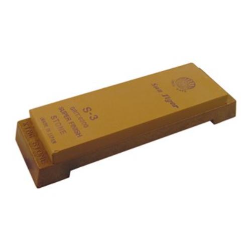 Sun Tiger S3 Water Stone with Plastic Base, 6000 grit, for honing kitchen knives and tools to a mirror finish.