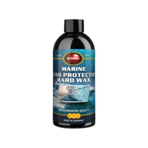 Autosol Boat Hard Wax 500ml, featuring nano protection for ultimate durability and shine, eco-friendly and effective for all paint types.