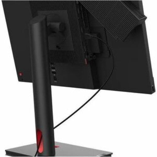 Lenovo ThinkCentre TIO24 Full HD monitor with 24" IPS display, integrated webcam, and VoIP features for remote collaboration.