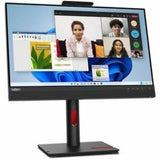 Lenovo ThinkCentre TIO24 24" FHD LED monitor with integrated webcam, IPS display, and VoIP features for seamless remote work.