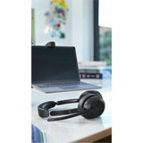 Jabra Evolve2 55 headset with dual connectivity, noise-cancelling mic, and Active Noise Cancellation for hybrid work.