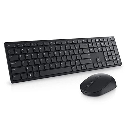 Dell KM5221W Wireless Keyboard and Mouse Combo in black, featuring 12 programmable keys for enhanced productivity and comfort.