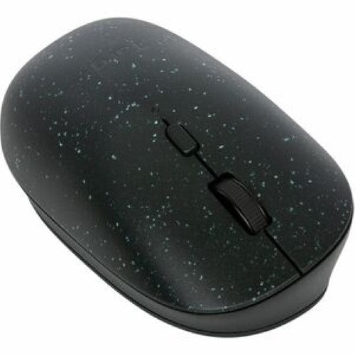 Targus EcoSmart Ergonomic Mouse in black, made from recycled plastic, offers 4000 DPI precision for versatile, eco-friendly use.