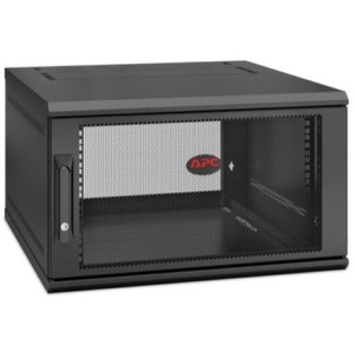 APC by Schneider Electric NetShelter WX 6U Single Hinged Wall-mount Enclosure 60