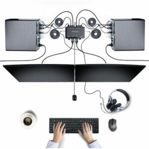 2-Port Dual-Monitor Cable KVM Switchbox - 2 Computer(s) C2-DD46-UA2-CBL-KVM