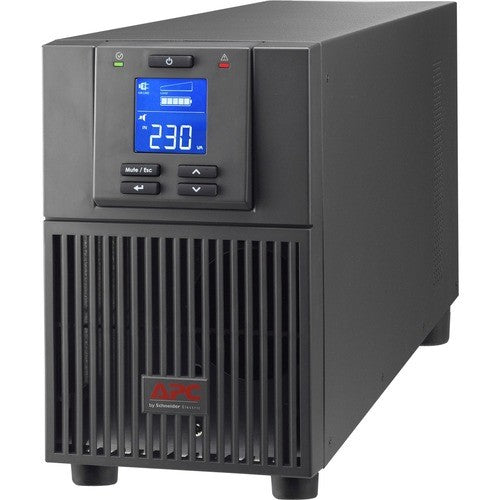 APC Easy UPS SRV 2000VA tower UPS, provides power protection with 4-minute backup and 4-hour recharge in unstable conditions.