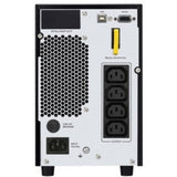 APC Easy UPS SRV 2000VA tower unit with 4-hour recharge, 4-minute backup, essential for stable power protection.