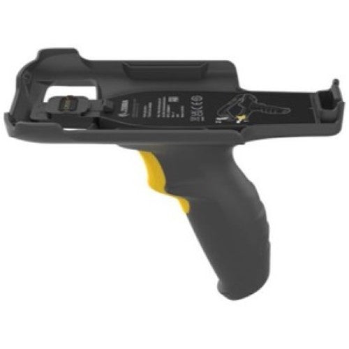 Ergonomic trigger handle for Zebra TC53/TC58, enhances scanning comfort, requires rugged boot for attachment.