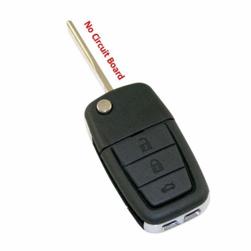 Remote key shell for Holden Commodore VE, 3 buttons, durable, requires key cutting, no electronics included.