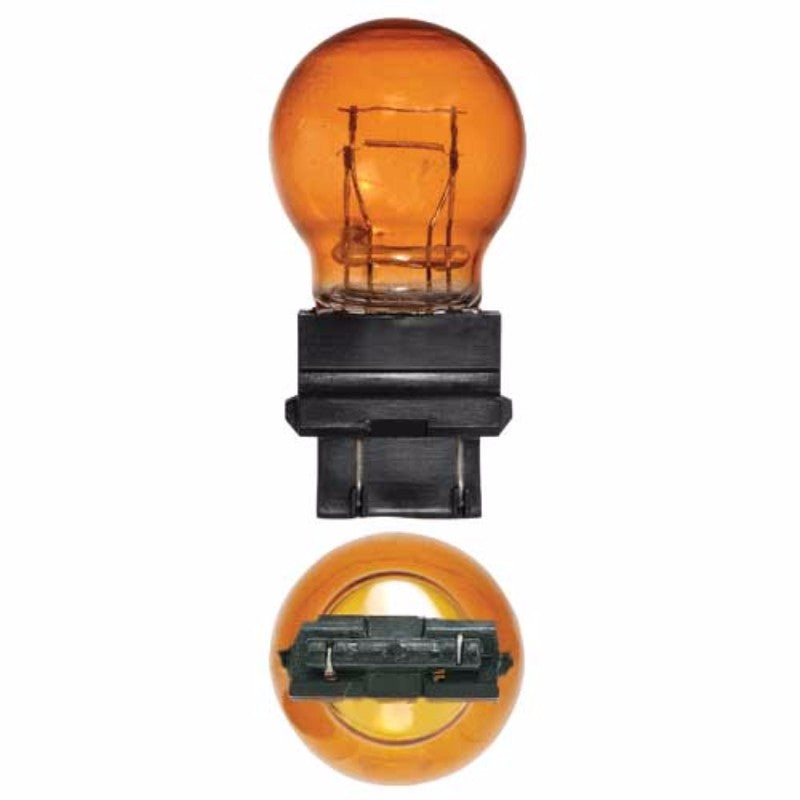 Pack of 10 Narva 12V amber globe bulbs, ideal for vehicle indicators and clearance lights, durable plastic construction.