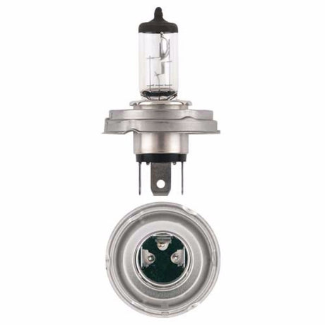 Narva H4 24V halogen bulb, 75/70W, compact P45t base for enhanced automotive lighting and visibility in all conditions.