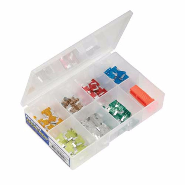 Narva Micro Blade Fuse Assortment for vehicle electrical safety with various amperage ratings for reliable repairs.