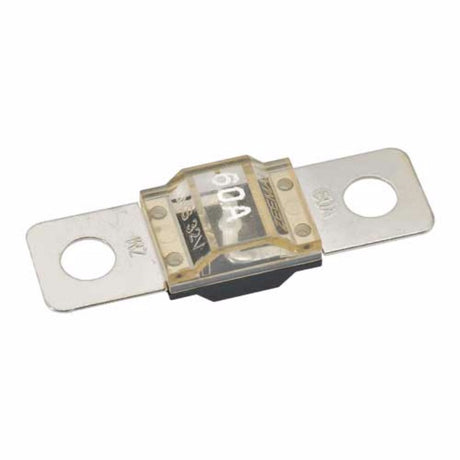 Narva 50 Amp Fuse for vehicle's electrical system, features copper alloy, inspection window, compact size 41x12mm.