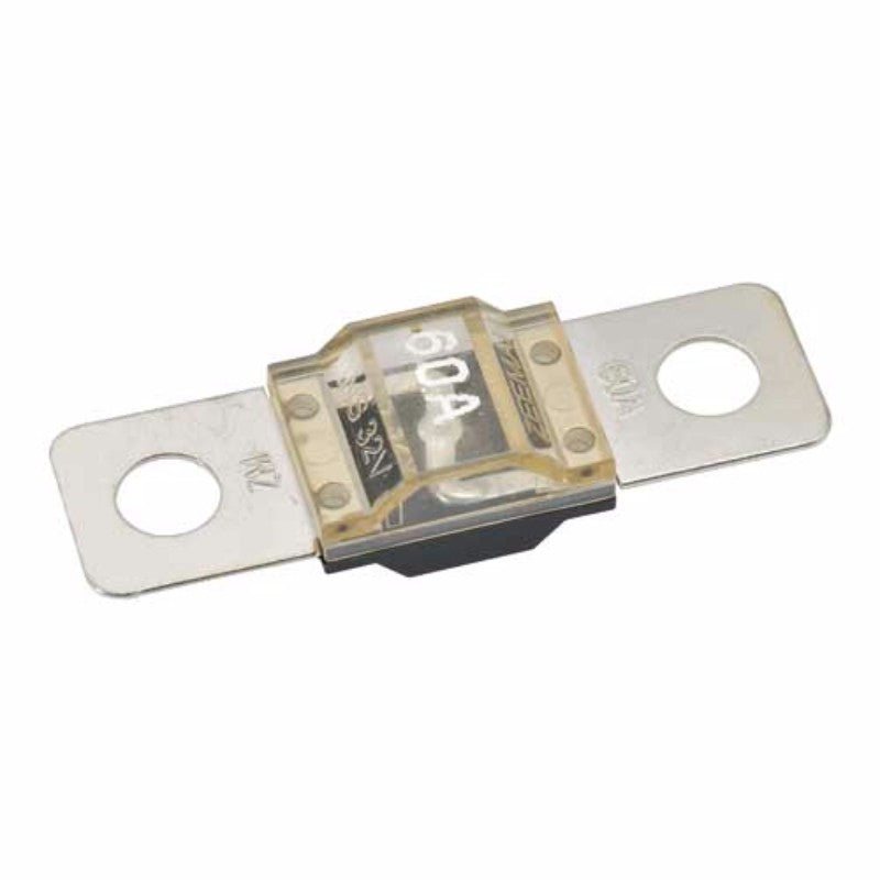 Narva 80 Amp Fuse, durable copper alloy, bolt-on design with inspection window for easy checks, ideal for automotive safety.