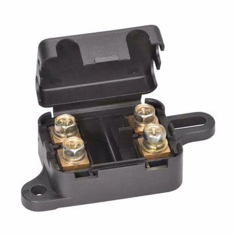 Narva Fuse Holder Twin Inline Ang Ans for dual fuses, enhancing electrical safety in automotive and residential applications.