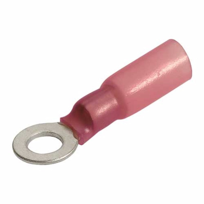 Narva - H/Shrink Ring Term Red 4.3mm (Pack of 50)