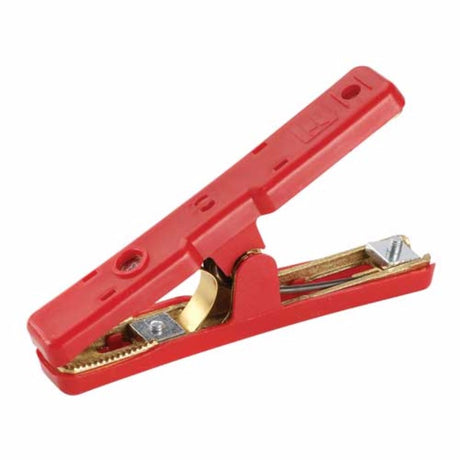 Heavy-duty Narva Battery Clamp 400A in red, designed for secure, high-current connections in automotive applications.