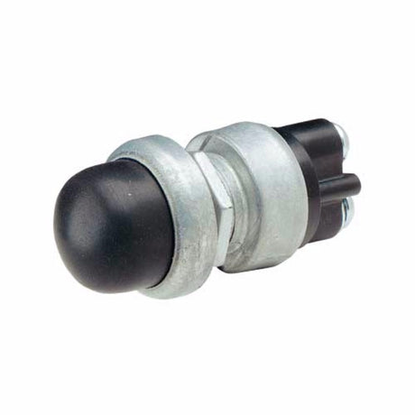 Narva Momentary On Push Button Switch, SPST, 16A at 12V, 8A at 24V, 12mm mounting, with LED indicator for reliable operation.