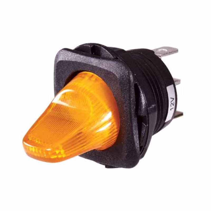 Narva Switch Duck Bill LED Amber light for enhanced visibility, durability, and easy installation on vehicles and trailers.