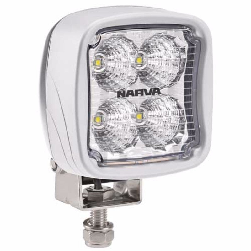 Narva 9-64v LED Marine Square Light, featuring bright illumination, durable design, and energy efficiency for boating safety.