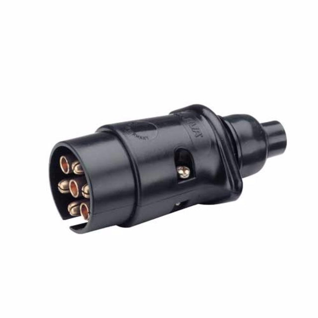 Narva 5 Pin Trailer Plug in durable plastic for secure electrical connections, ideal for trailers, boats, and caravans.