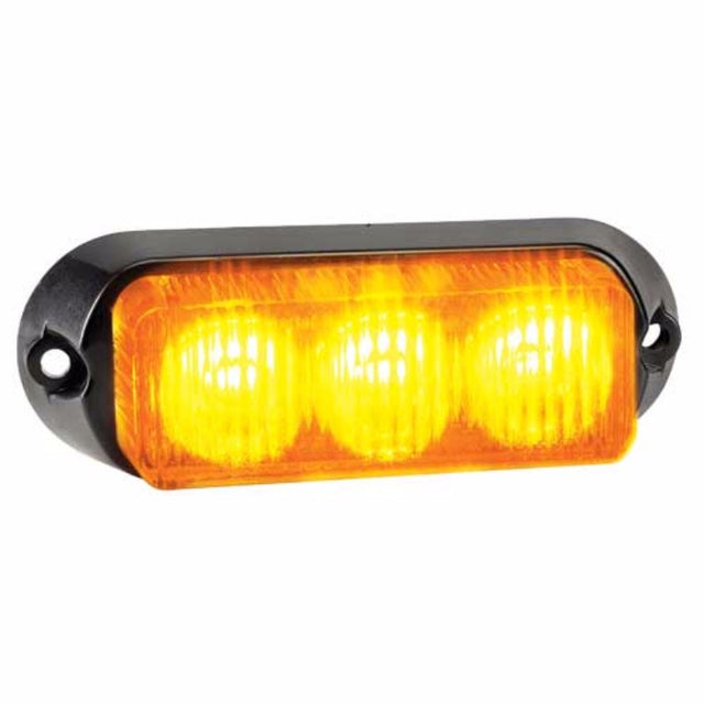 Narva 12V amber warning light with 3 bright LEDs for enhanced visibility and safety in vehicles and industrial settings.