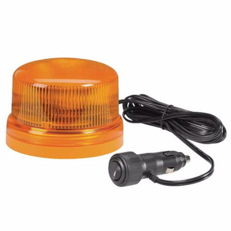 Narva Beacon LED Low Profile with magnetic base, IP65 sealed, dual voltage, bright SAE Class 2 light for enhanced safety.