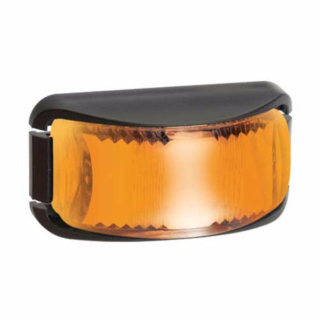 Narva LED MV 16 Side Direction Amber light, compact design, bright amber glow for truck and trailer visibility and safety.