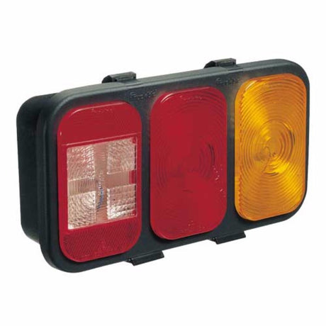 12V Narva lighting module for vehicles, featuring reverse, indicator, stop, and taillight in one durable unit.