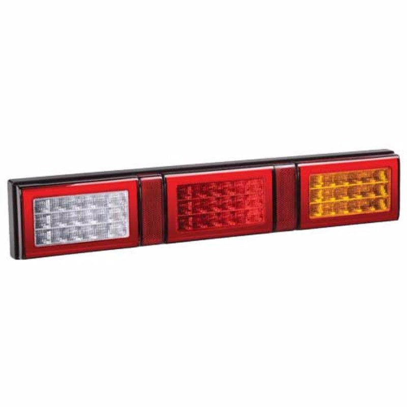 High-performance LED light for Navara, featuring stop, indicator, and reverse functions with a bright red glow.