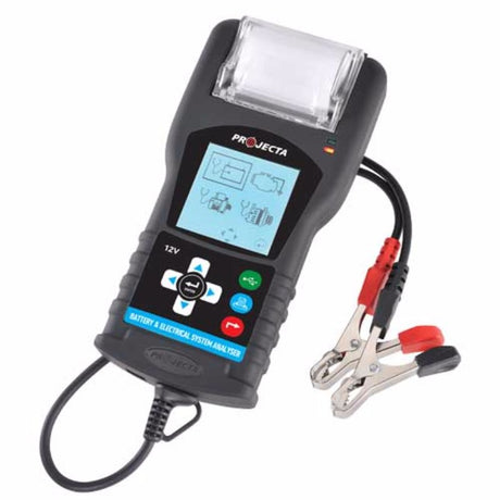 Digital Battery Analyzer with display, accurate CCA readings for 12V batteries, ideal for home and professional use.