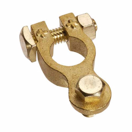 Brass terminal stud for secure electrical connections; 5/16" (8mm) thread, ideal for automotive and industrial use.