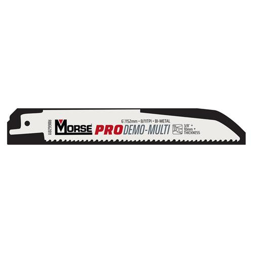MORSE PRO Demo-Multi Reciprocating Saw Blade (8/11tpi x 152mm) - 5 Pack