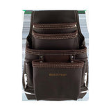 BUILDPRO Oil Tanned Leather Nail Bag