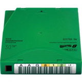 HPE LTO-8 Ultrium 30TB RW Data Cartridge with 12TB native capacity, 30TB compressed, 960m tape length, and rewritable features.